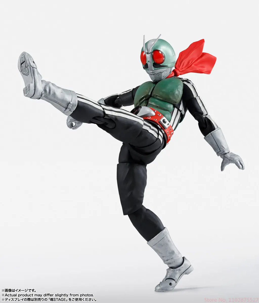 Bandai Genuien S.H. Figuarts Shf Kamen Rider  No. 1  Glorious Showa Kamen Rider Pvc Anime Figure Collection Model Toys Gift