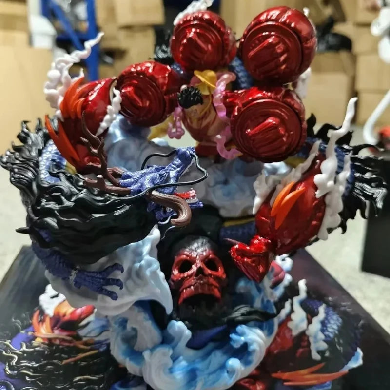 Gk And The Kingdom Fight Four Levels Luffy Vs Kaido Action Figure Statue Scene Collection Model Toy Ornament Anime Character