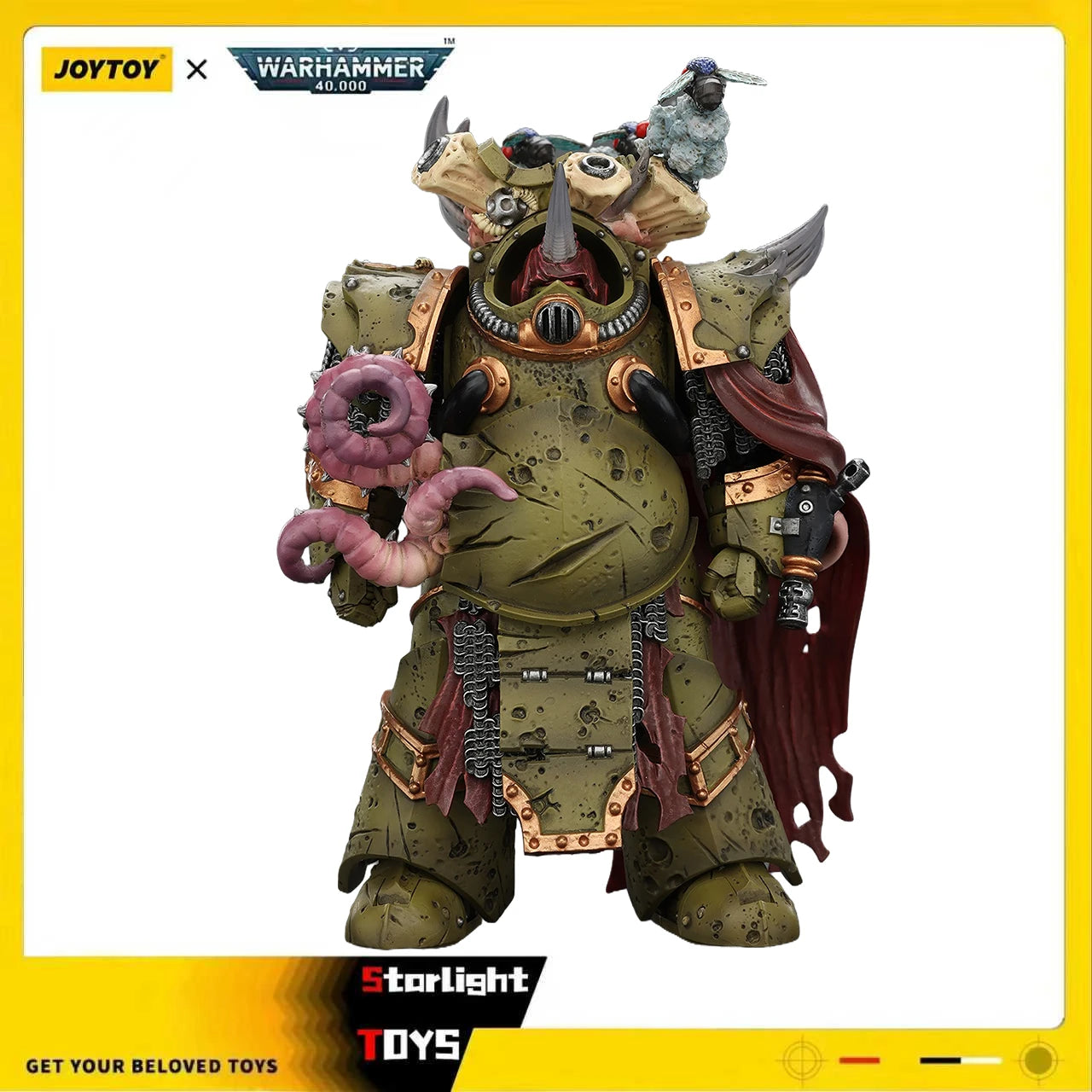 JOYTOY Warhammer 40K Death Guard Deathshroud Terminator 2 Manreaper and Plaguespurter Gauntlets Toy Model