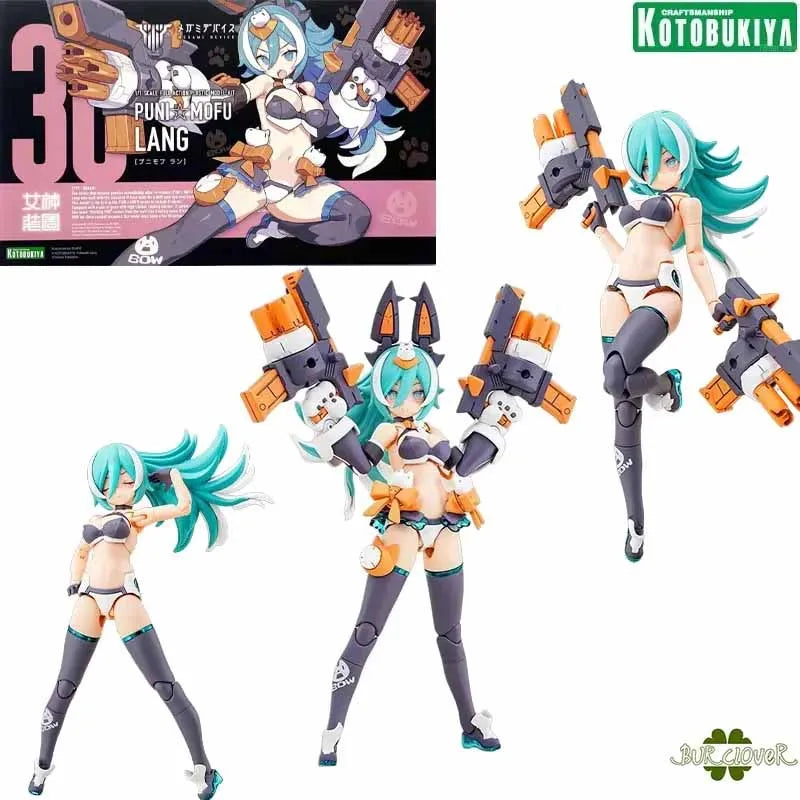 Kotobukiya Original MEGAMI DEVICE PUNI MOFU XIAO PUNI MOFU LANG Anime Action Figure Assembly Model Toys Колекционерски модел