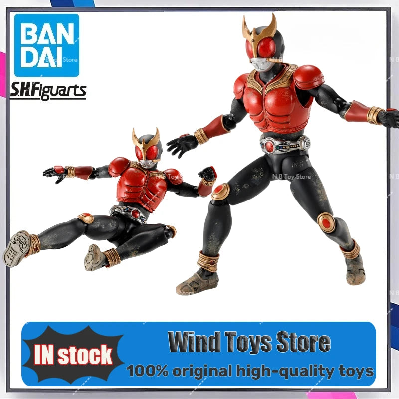 BANDAI Genuine Kamen Rider Kuuga Kamen Rider Kuuga Mighty Form S.H.Figuarts Anime Action Figure Collectible Model Kit