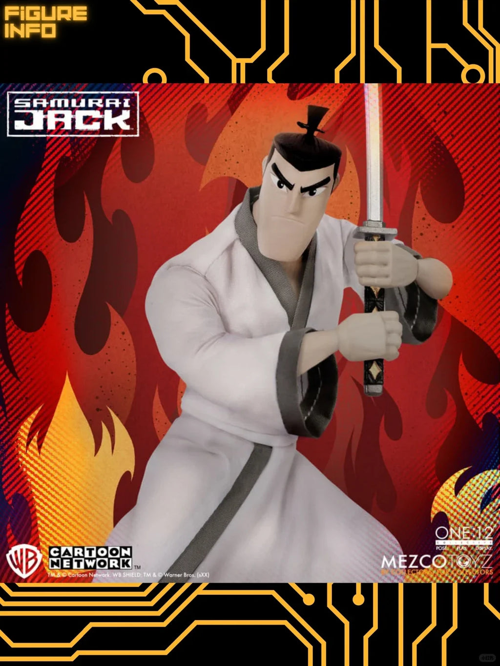 Mezco Toyz Samurai Jack One 12 Collective 6 Inch Articulated Action Figure Deluxe Version Animated Movie Collectible In Stock