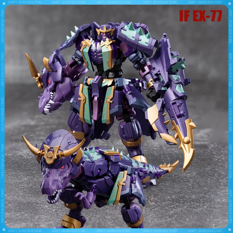 New Transformation Iron Factory IF EX-77 Tyrannosaurus Rex Samurai Edition Action Figure Model Statue Collection Toy Gift