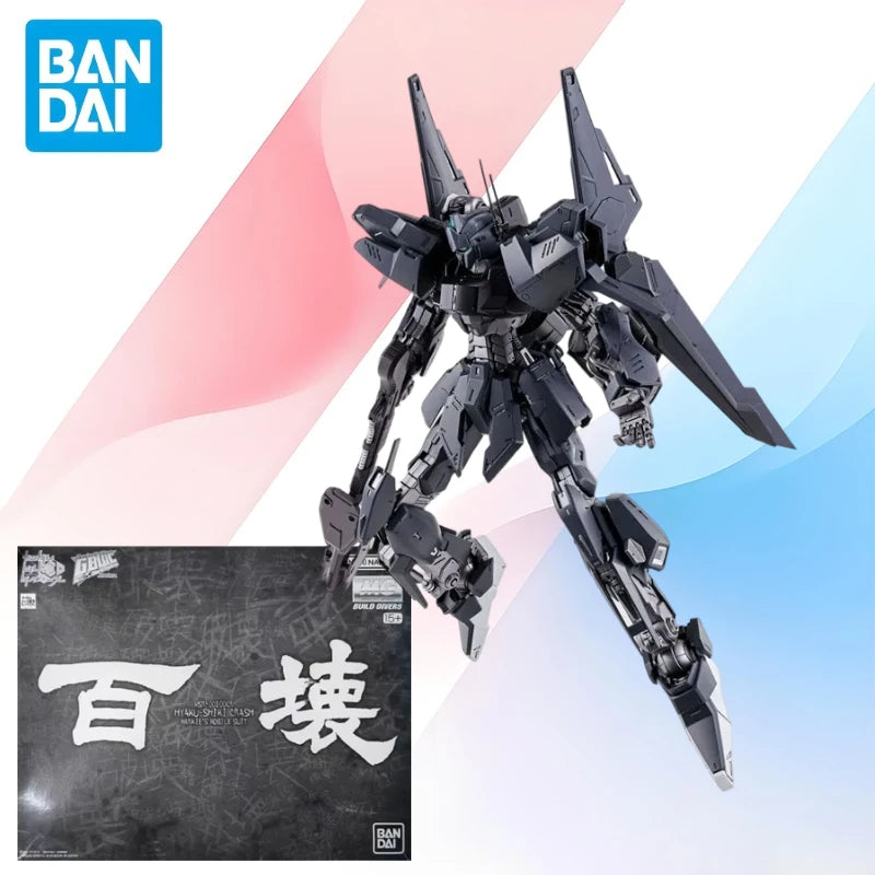 In Stock BANDAI Original Box MG HYAKU-SHIKI CRASH MARKIE S MOBILE SUIT GUNDAM Action Figure Model Gift forKid Foam Box Packaging