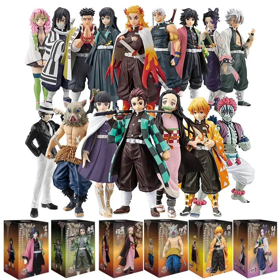 Ghost Slayer Anime Character Zaomen Tanjiro You Bean My Wife Shanyi Handmade PVC Model Anime Peripheral Ornament Birthday Gift