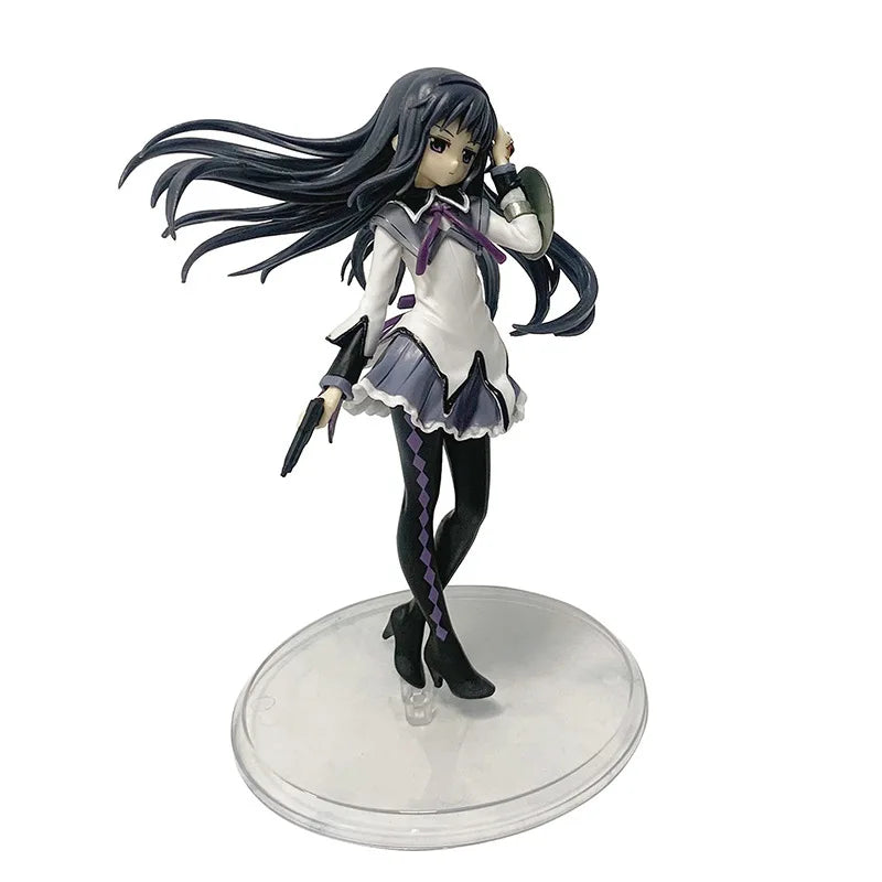 Anime Puella Magi Madoka Magica Figure 17cm Akemi Homura Action Figural Pvc Model Kawaii Decoration Doll Kids Toy Christmas Gift