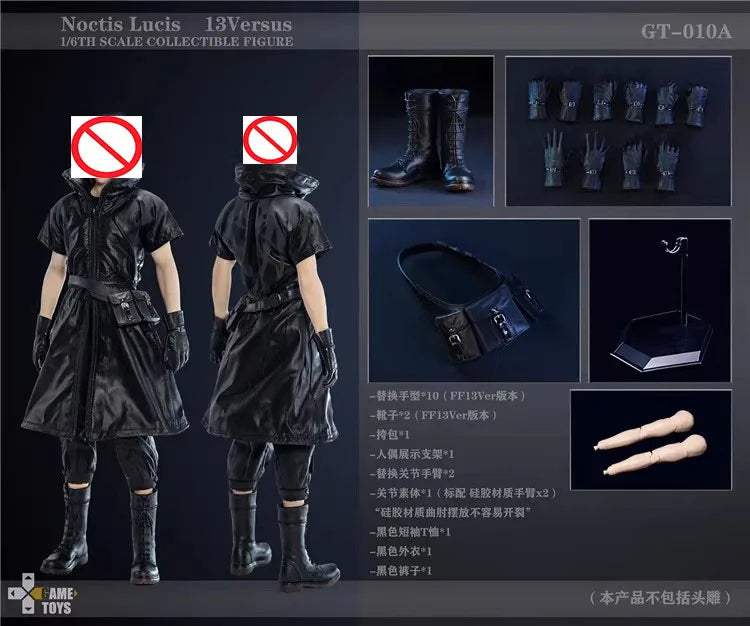 GAMETOYS GT-010 1/6 Soldier Noctis Lucis 12'' Action Figure Model Toy In Stock
