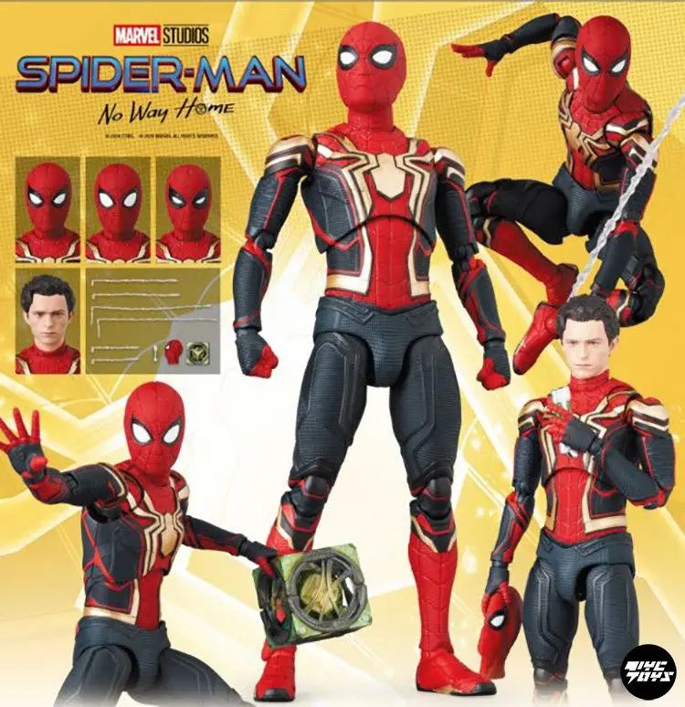 In Stock Genuine MEDICOM MAFEX Spider-Man Hero No Way Home Fusion Armor 1/12 Action Figure Model Toys