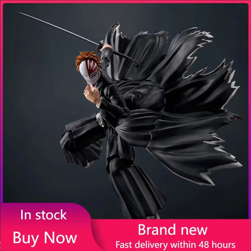 In Stock Bandai S.H.Figuarts Death Kurosaki Ichigo Model Kit Anime Action Fighter Finished Model Gift for Children