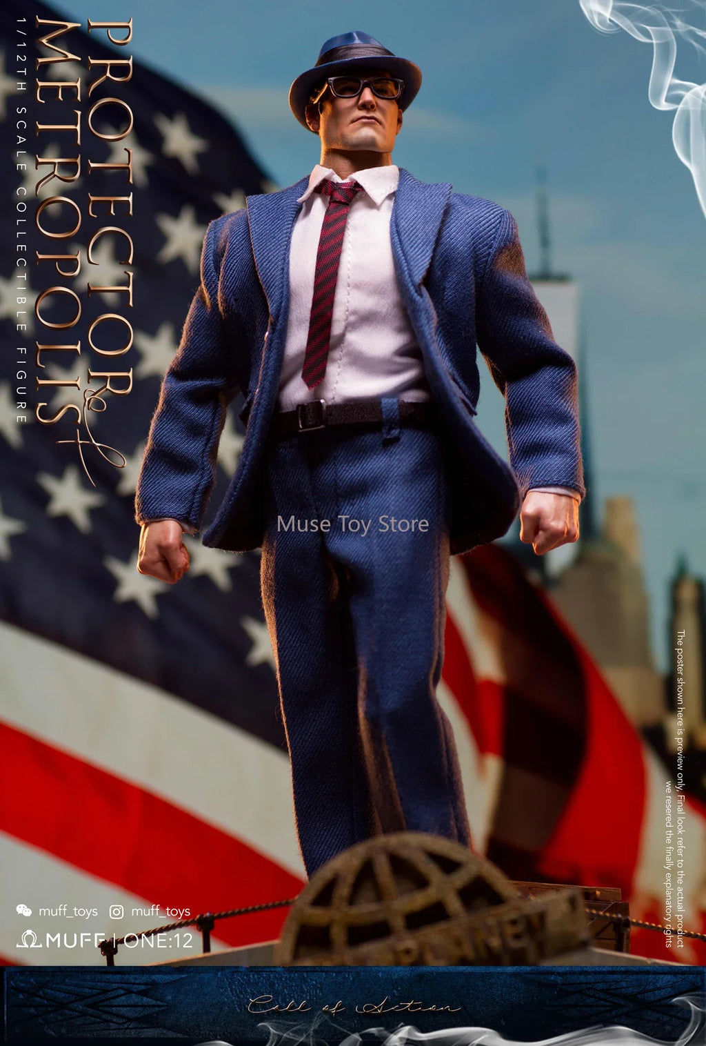 IN STOCK MUFF TOYS 1/12 Scale Collectible Figure Superman Clark Kent Guardians Of Metropolis Anime Hero 6Inch Men Soldier Model