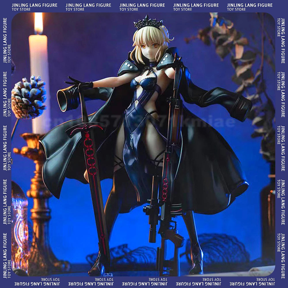 25cm Action Figures Fate Figures Saber Figures Saber Alter Stay Night Figurine Pvc Models Game Statue Collection Toys Kids Gifts