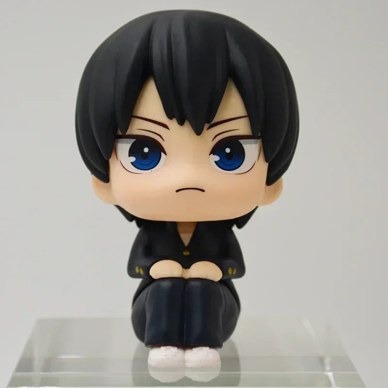 LookUp Haikyuu!! Atsumu Miya Anime Figure Osamu Miya Action Figure Kenma Kozume Figurine Q Version Statue Model Doll Toys Gifts