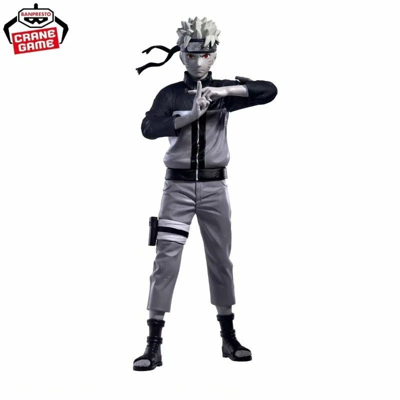 Bandai In Stock Banpresto Original Anime Naruto Shippuden Noir Edge Collection Uzumaki Naruto Action Figure Model Toy Gift DT