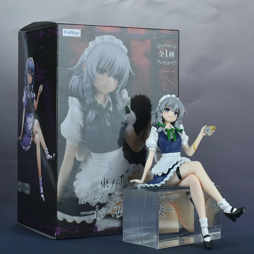 16CM Touhou Project Аниме Фигурка Izayoi Sakuya PVC екшън фигурка Колекционерски модел играчки Детски подарък Анимационни орнаменти Кукла
