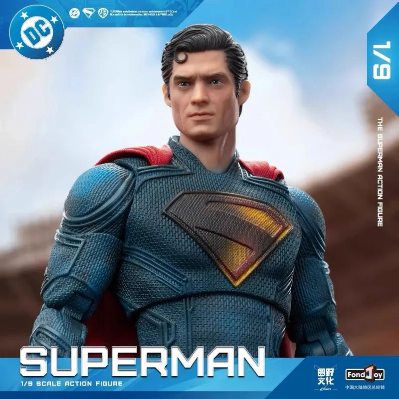 2025 Fondjoy New Superman Battle Damaged Ver Action Figure David Corenswet 1/9 Scale PVC Movable Collectible Model Toy Gift