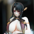 BearPanda 1/6 Scale Anime Figure Phoenix Coming Qipao Series Real Stockings Follow Eyes Temperature Sensitive Paint Furry Shawl