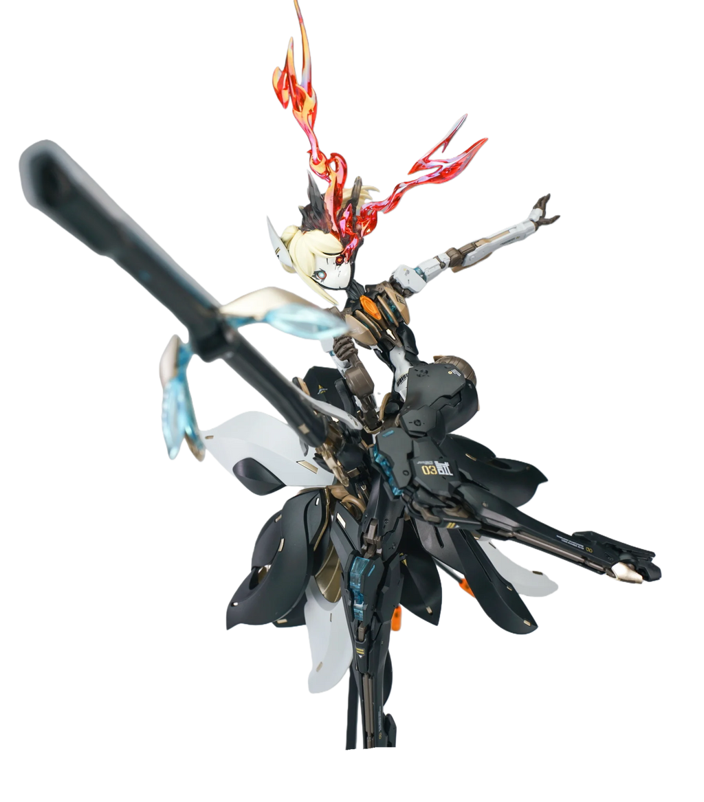 Hemoxian Model Rosado Starflower Lily 1/10 RS-03 Long Distance Sniper Type Inorganic Starflower Mechanical Girl Model Kit Toy