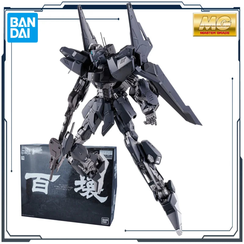 BANDAI Original MG Web-exclusive Version Series HYAKU-SHIKI CRASH 1/100 Anime Assembly Model Toys Gift for Boys Collectible