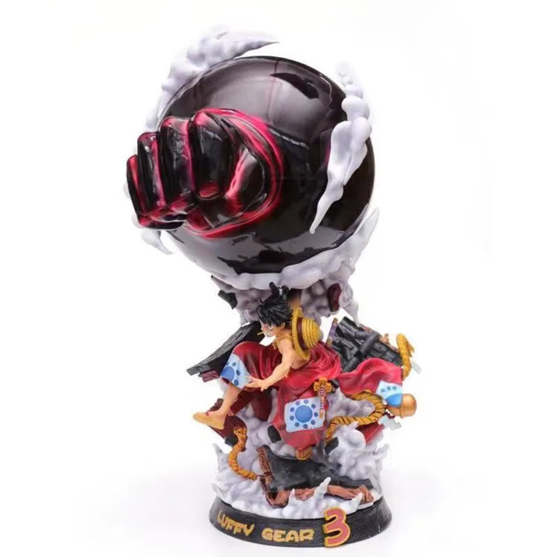 One Piece Anime Figurine Model GK Kimono Monkey D Luffy Gear 3 Action Figure 45cm Statue Collection Toy PVC F3 Studio Figma