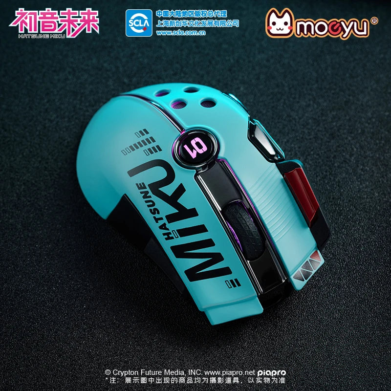 Tcv Hatsune Miku Gaming Mouse Usb 2.4g Wireless Rgb Light Up 12000 Dpi Ergonomic Mice For Pc Laptop Desktop Computer Gamer