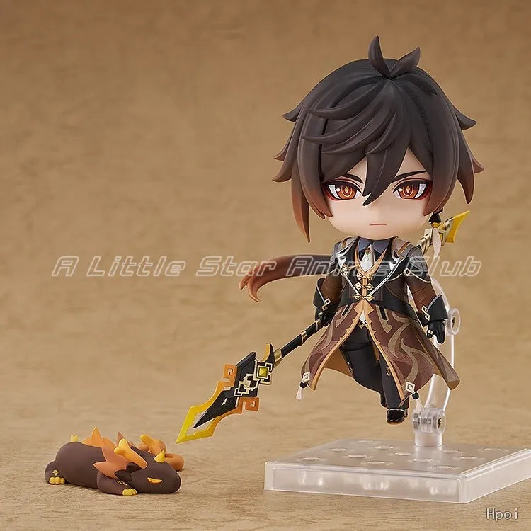 In Stock GSC Original Nendoron 2582 Genshin Impact Zhongli Model Collection Ornaments Toys Gifts