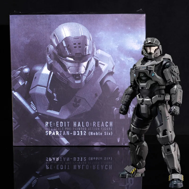 1/12 Spartan-B312 Noble Six Action Figures Anime Peripheral Movable Doll Model Desktop Collection Ornament Surprise Gift Toys