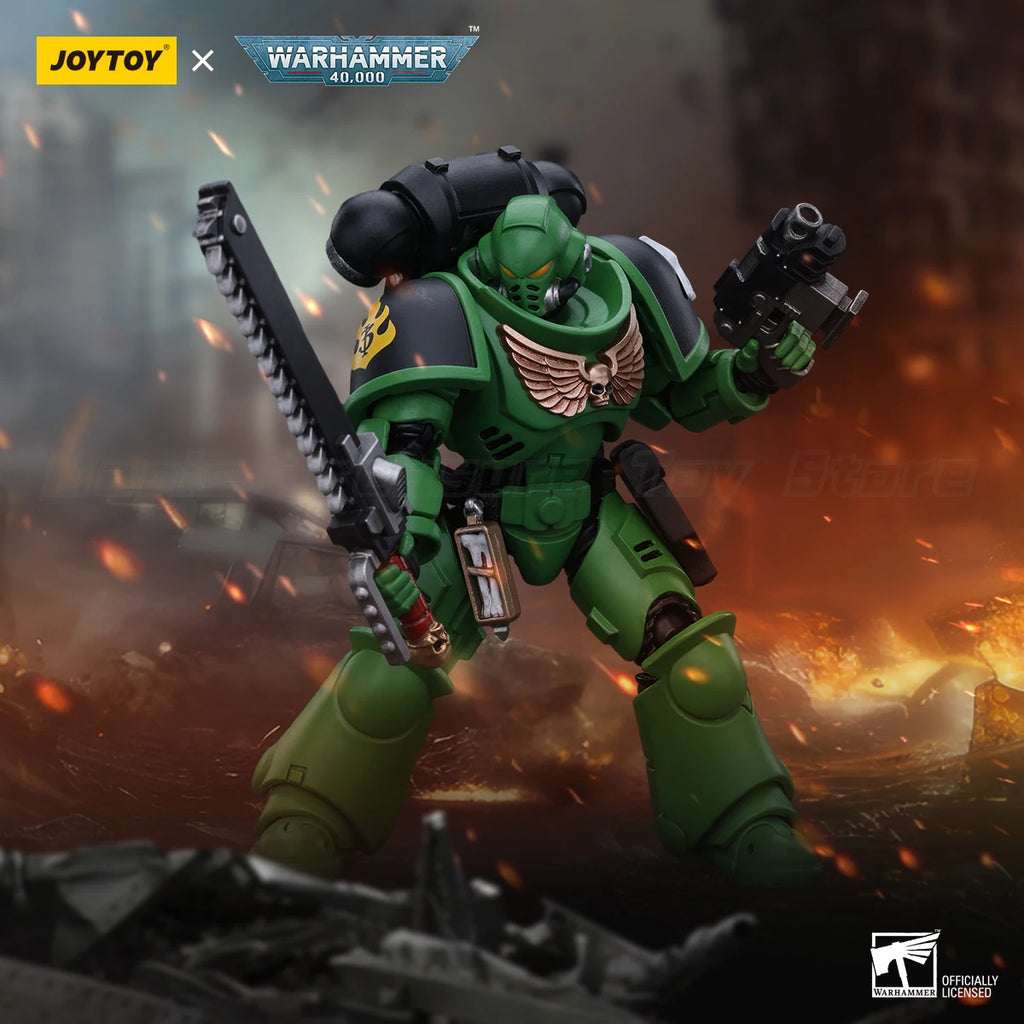 【In Stock】JOYTOY Warhammer 40K Salamanders Intercessors Brother Haecule Anime Figures Toys Collection Model 1/18 Action Figure