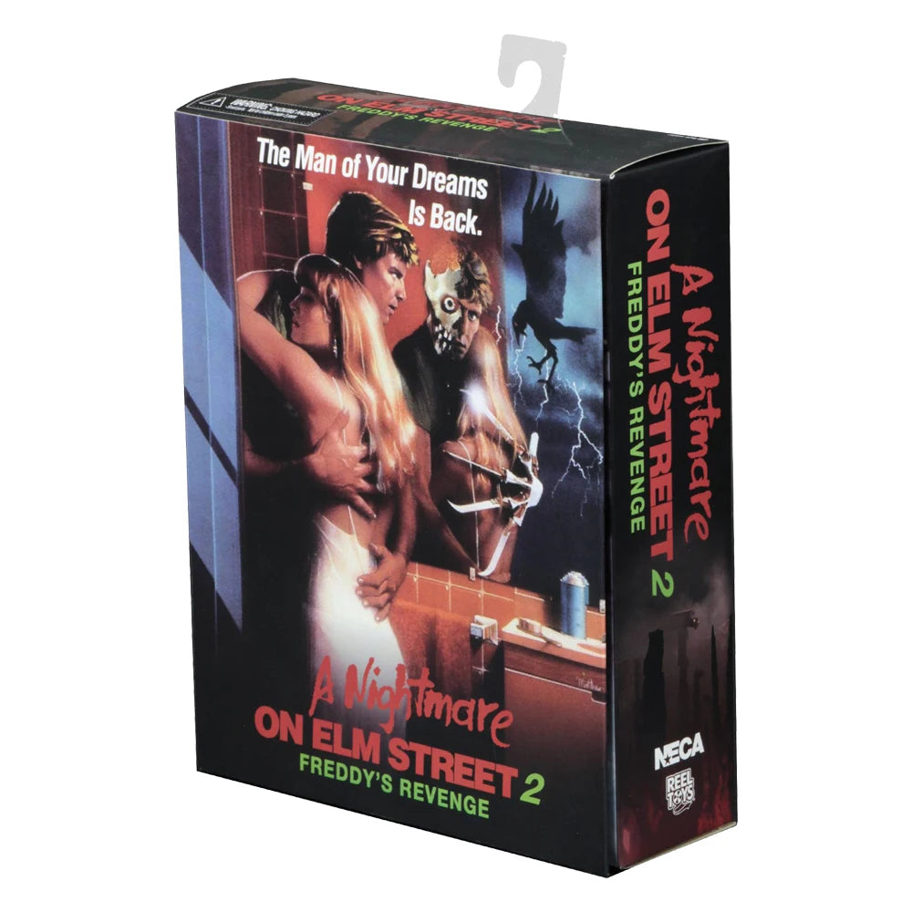 NECA Nightmare on Elm Street Ultimate Part 2 Freddy 7" Scale Action Figure (Freddy's Revenge) Model Doll Garage Kit