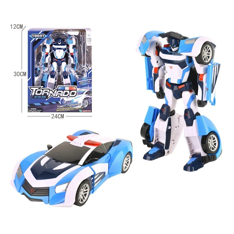 Newest Big ABS Tobot Transformation Robot Toys Korea Cartoon Brothers Anime Tobot Deformation Car Bulldozer Toys for Child Gift