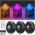 WILLED Night Light 3pcs with Remote 1200mAh Rechargeable Puck light with Timer Stick on Picture Lights for Wall Closet Cabinet