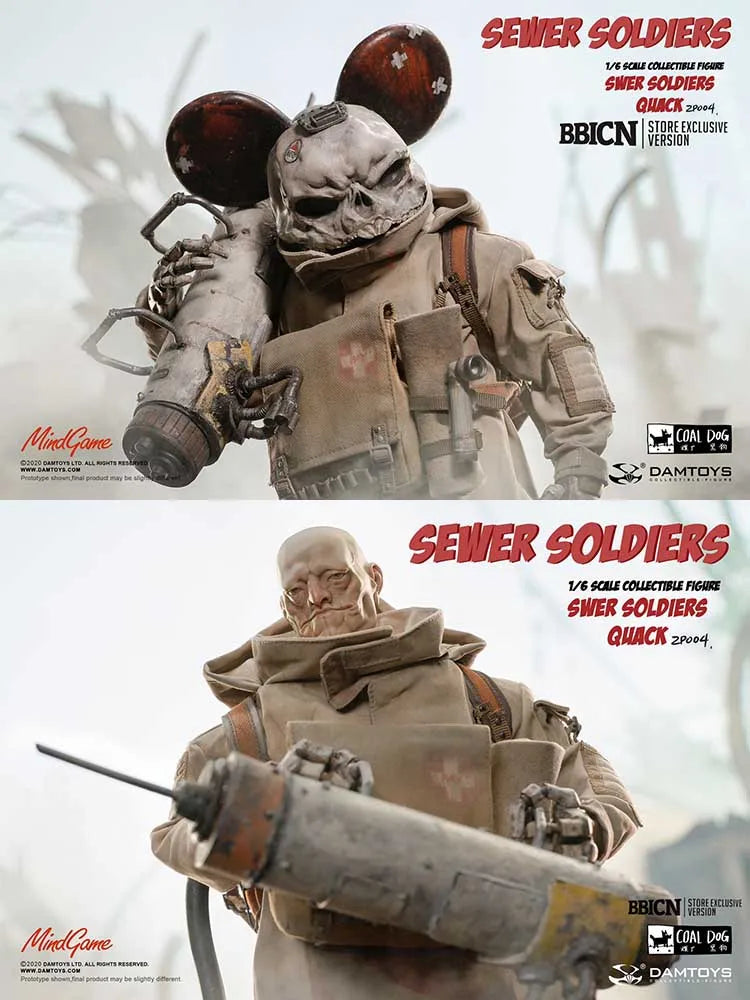 Limited Stock DAMTOYS ZP004 1/6 Collectible Sewer Soldier 5th Anniversary Commerical Comic Movable 12" Full Set Action Figure