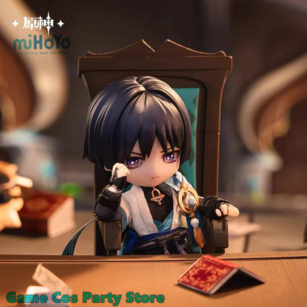 [Genuine] Game Genshin Impact Wanderer Dress-Up Dolls Scaramouche Cartoon Statue Anime Cosplay Model Accessories Original Gifts