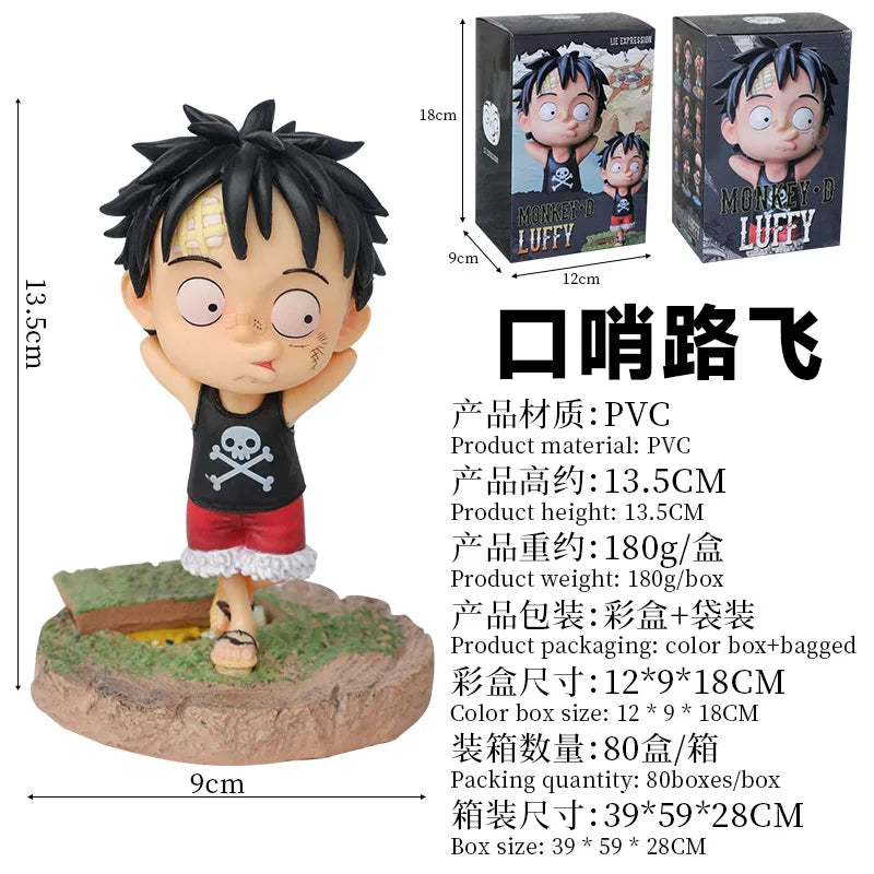 Anime One Piece Figur Monkey D. Luffy PVC Actionfigur Statue Sammlermodell Kinderspielzeug Puppe Geburtstags- und Weihnachtsgeschenke