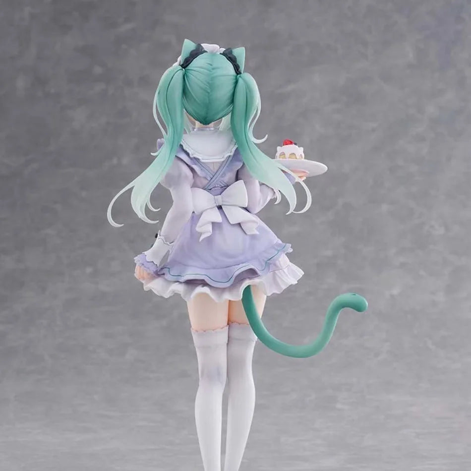 In Stock Kawaii Piapro Hatsune Miku 1/7 Scale Figure F:NEX Cat Ear Maid Anime PVC Collectible Model Ornament