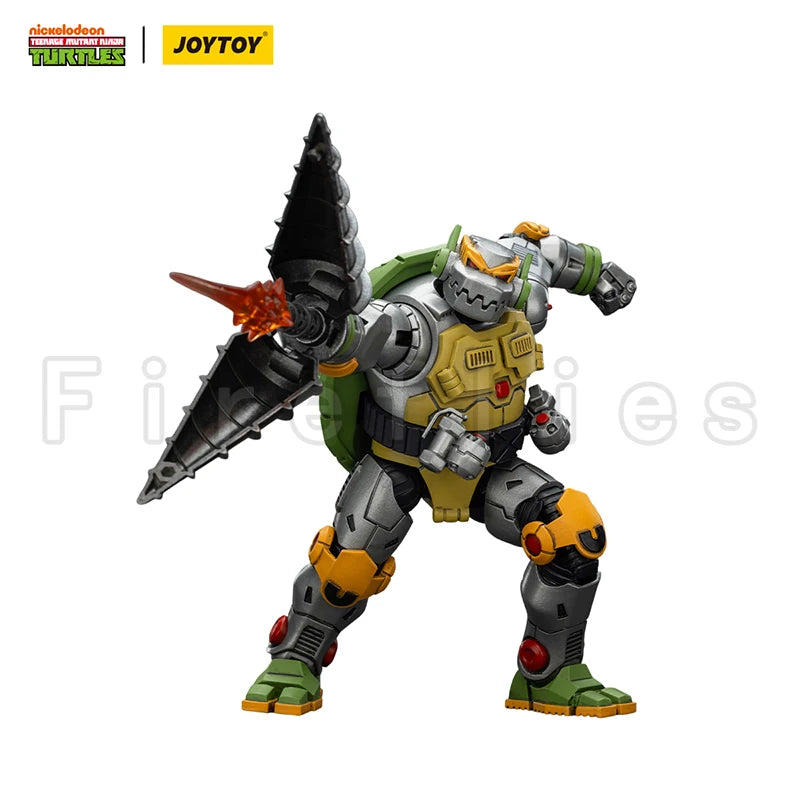 1/18 JOYTOY Action Figure Turtles Leatherhead Metalhead Anime Toy