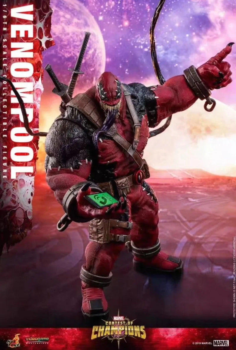 In-stock HOTTOYS Venom Deadpool HT VGM35 Comic Version 1/6 Action Figure Model Collectible Gift