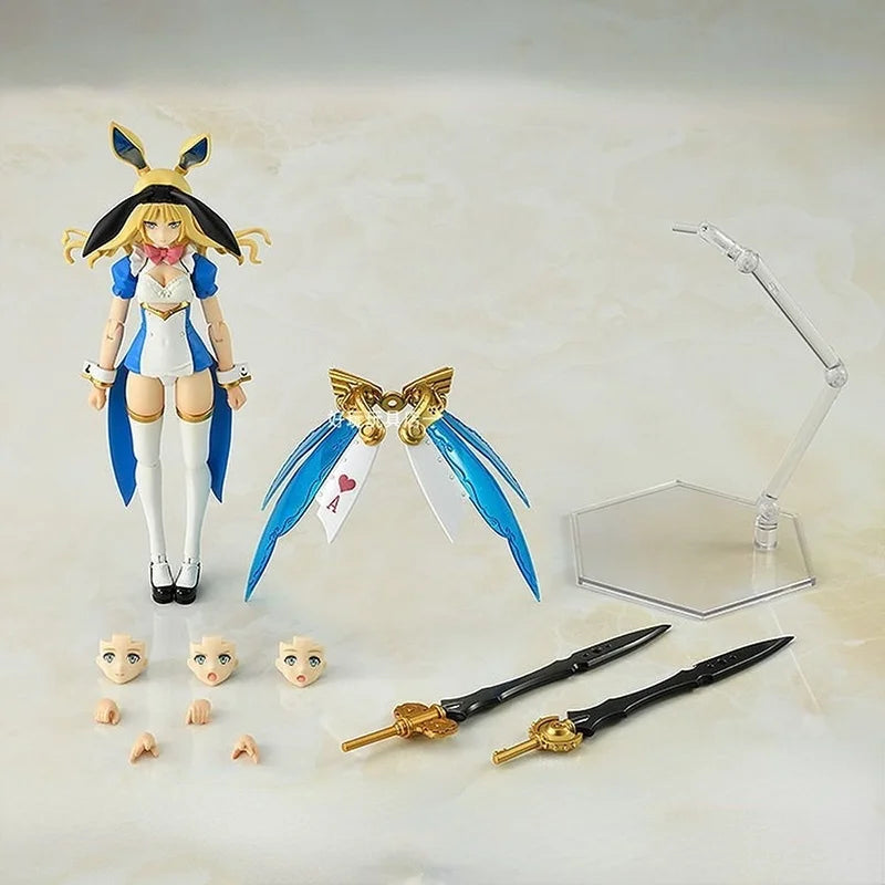 Genuine Mobile Suit Girl Action Figure Plamax Guilty Princess Maidroid Alice Movable Model Anime Action Figure Toys for Children
