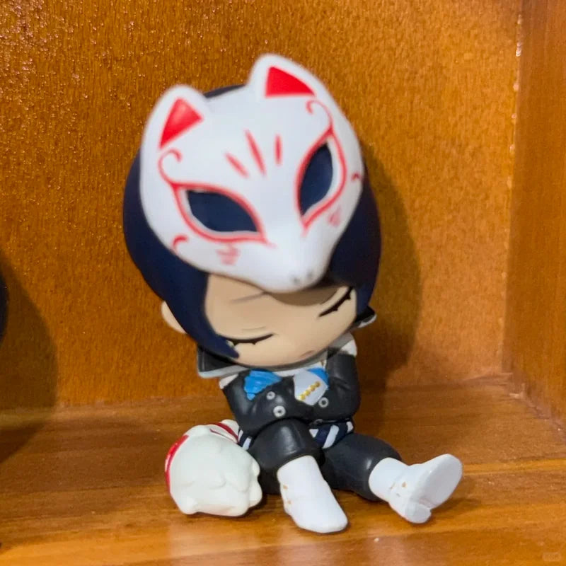 Persona 5 Amamiya Ren Morgana Shoulder On Shoulder Q-Version Model Desktop Ornament Anime Action Figure Model Toy Birthday Gift