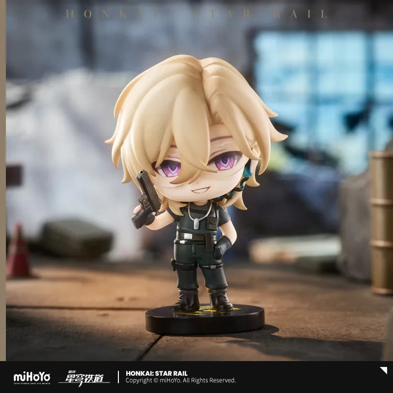 Honkai Star Rail Genuine Peripherals Action Figures Toys March 7th Dan Heng Q-version Sitting Toy Gift EX CASHAPON Original