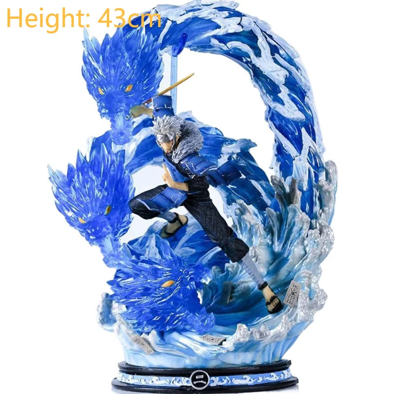 GK Naruto Kurama Chakra Mode Shippuden Anime Figurine Model Action Figure Sasuke Itachi Statue Collection Toy 35cm Kyuubi Figma