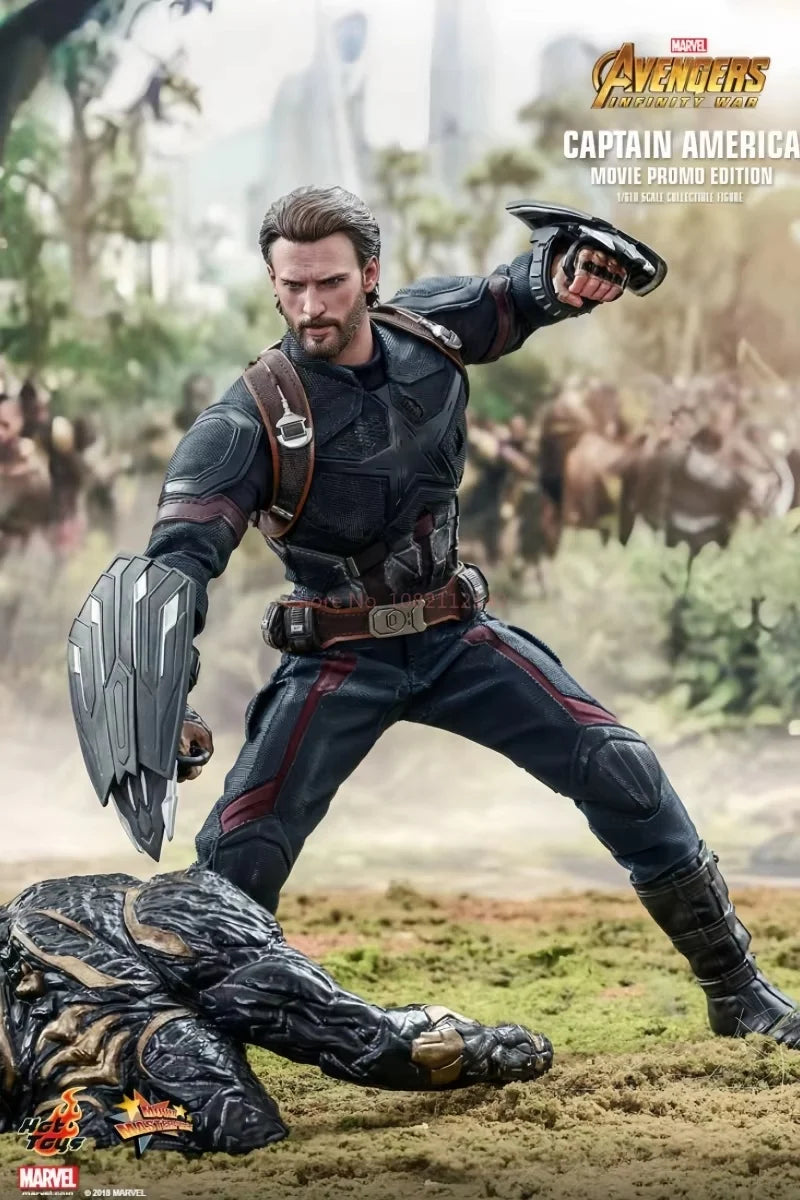 Hot Toys Captain America Steve Rogers Action Figure 1/6 Avengers Anime Figure MMS480 Statue Deluxe Edition Model Collection Toy