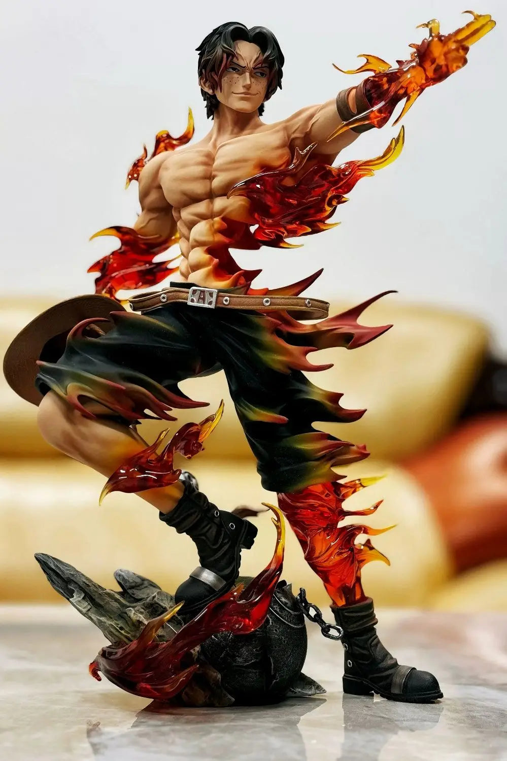 One Piece Ace Anime Figur Portgas·D· Ace Action Figur Statue Pvc Gk Modell Sammlung Puppe Schreibtisch Dekoration Spielzeug Geburtstag Geschenke