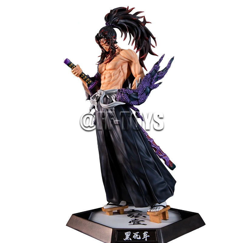 32CM Anime Demon Slayer Kimetsu No Yaiba Figur Kokushibo PVC Actionfiguren GK Statue Modell Puppenspielzeug für Kinder Geschenke