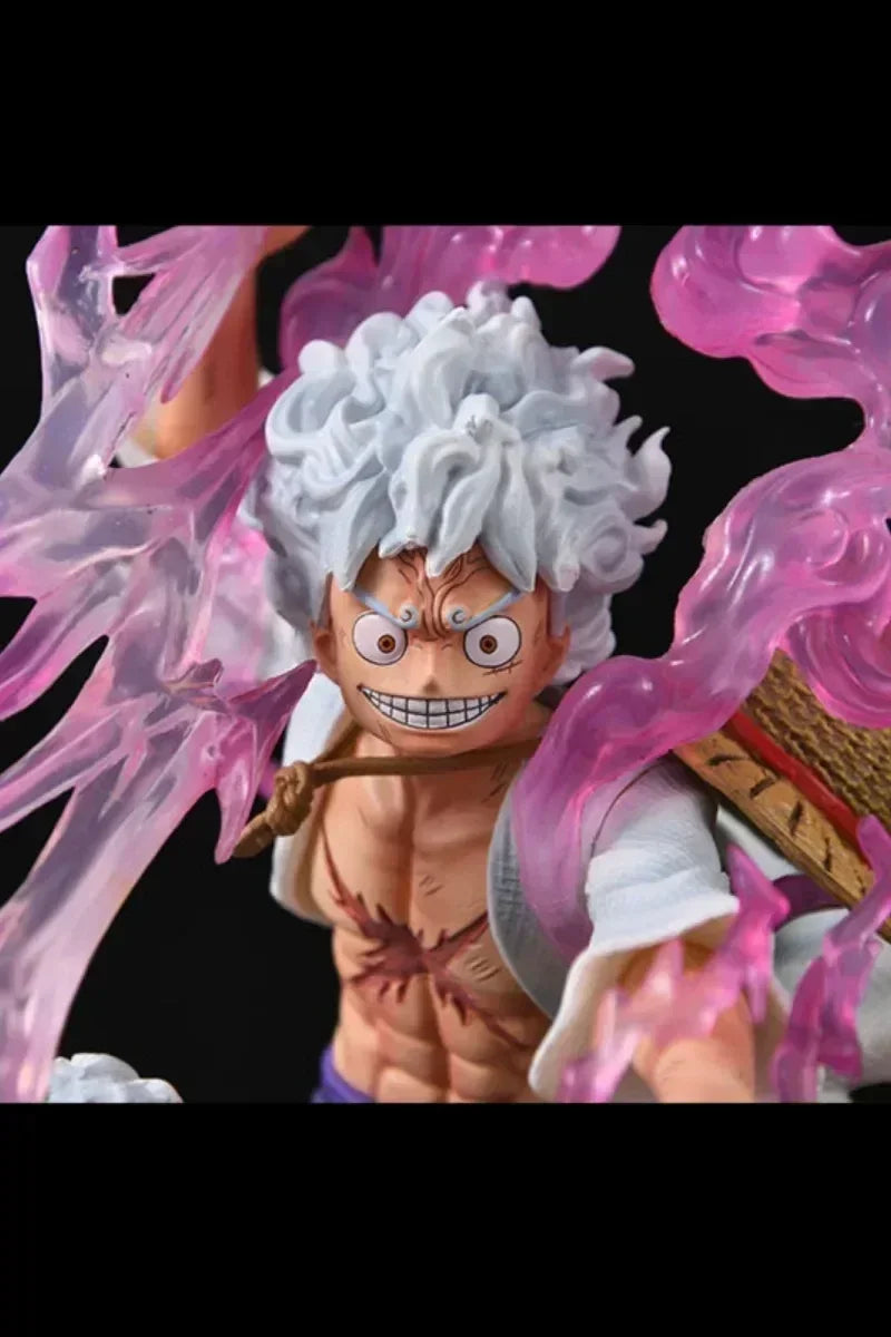 One Piece Аниме Фигурки Gear 5 Luffy Sun God Nika Фигура 50см PVC Фигурка Gk Статуя Колекционерски Модел Декорация Аниме Детски Gif
