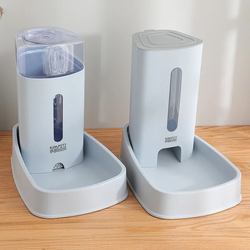 Cat Dog Feeder Pet Automatic Water Dispenser Cat Food Bowl Large Capacity Feeder Water Dispenser Pet Feeding Watering Supplies