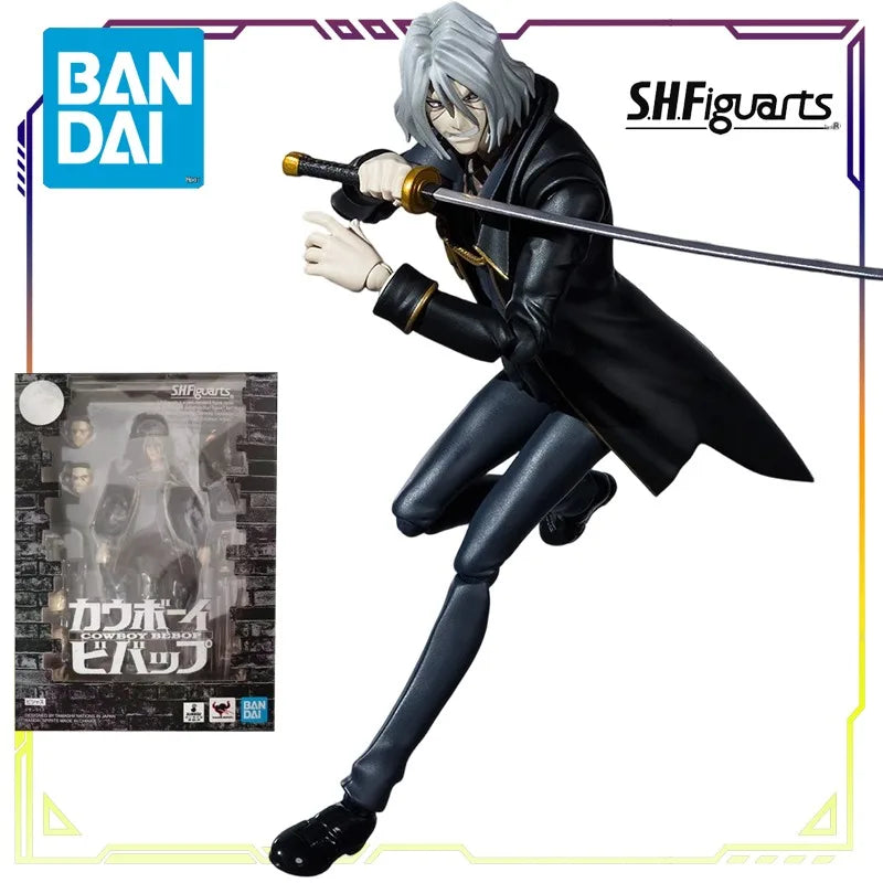 BANDAI Original S.H.Figuarts Cowboy Bebop  Series Spike Spiegel\Vicious  Anime Action Figure Assembly Model Toys Movable Model