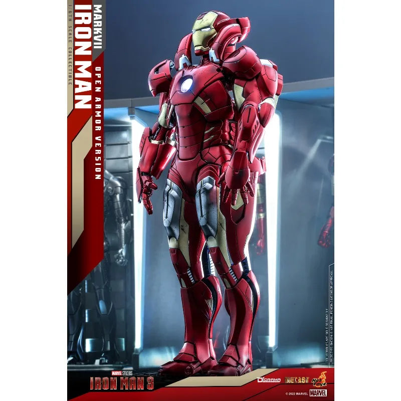 New Original Hot Toys Marvel IRON MAN MARK 7 OPEN ARMOR VERSION DS004 Action Figures Toys Gifts Collection