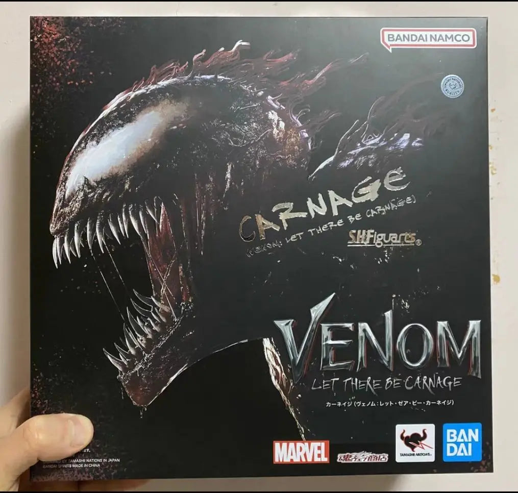 100% Original BANDAI S.H.Figuarts SHF Venom Let There Be Carnage In Stock Anime Action Collection Figures Model Toys
