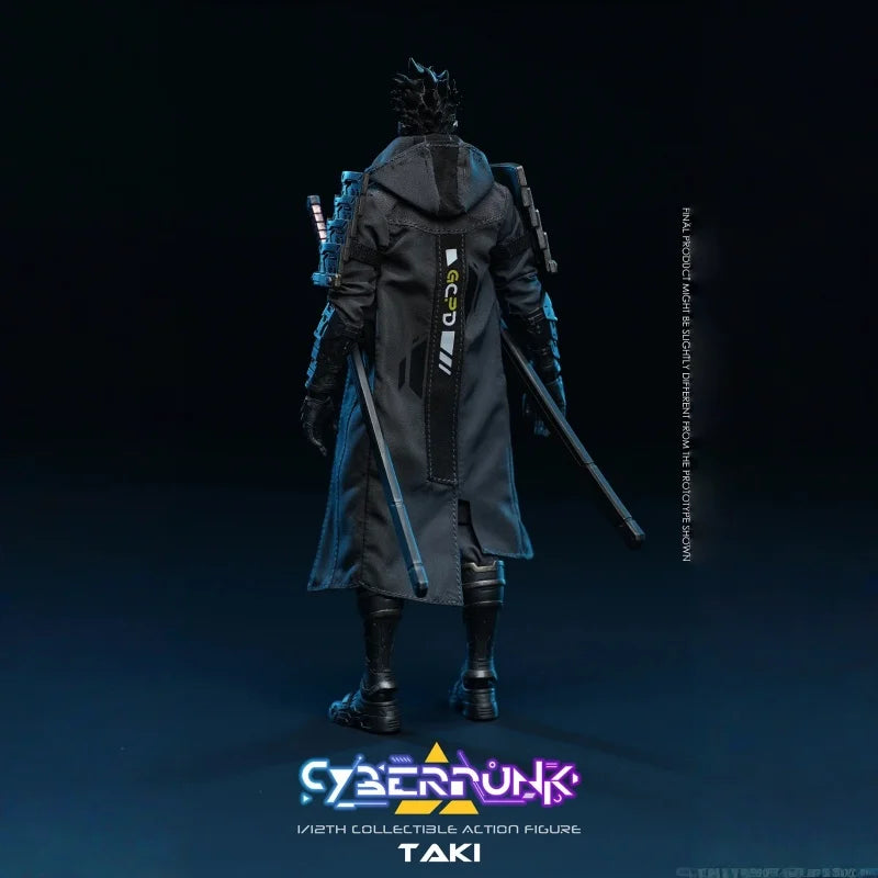 Original 17cm Vtoys Vsd010 Cyberpunk Samurai Taki Action Figure Collectible Full Set With Accessories Movable Toy Pvc Model Gift