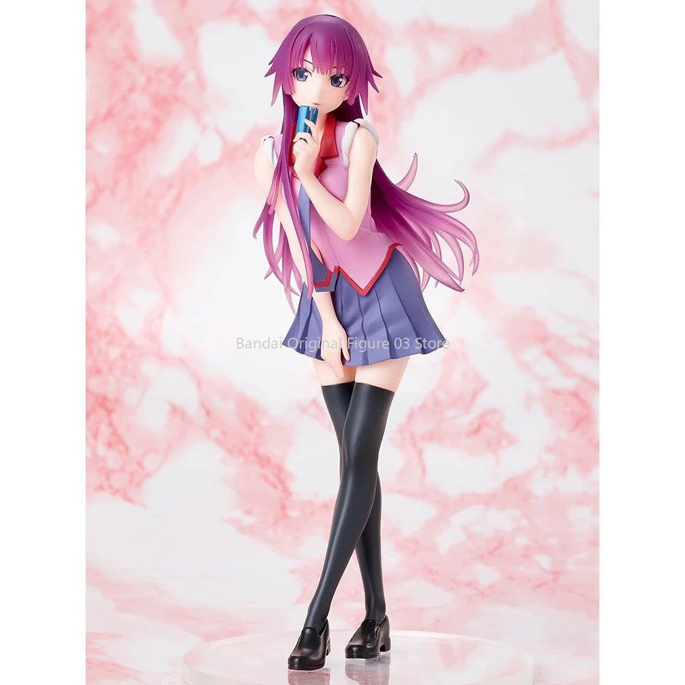 Оригинални, истински TAITO Zoku Owarimonogatari 18 см Senjougahara Hitagi PVC екшън фигурки, колекционерски модели играчки, дропшипинг